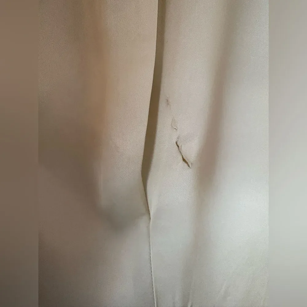 VTG Banana Republic Cream Pink Wool Sequin Coat Size MP - Picture 12 of 12